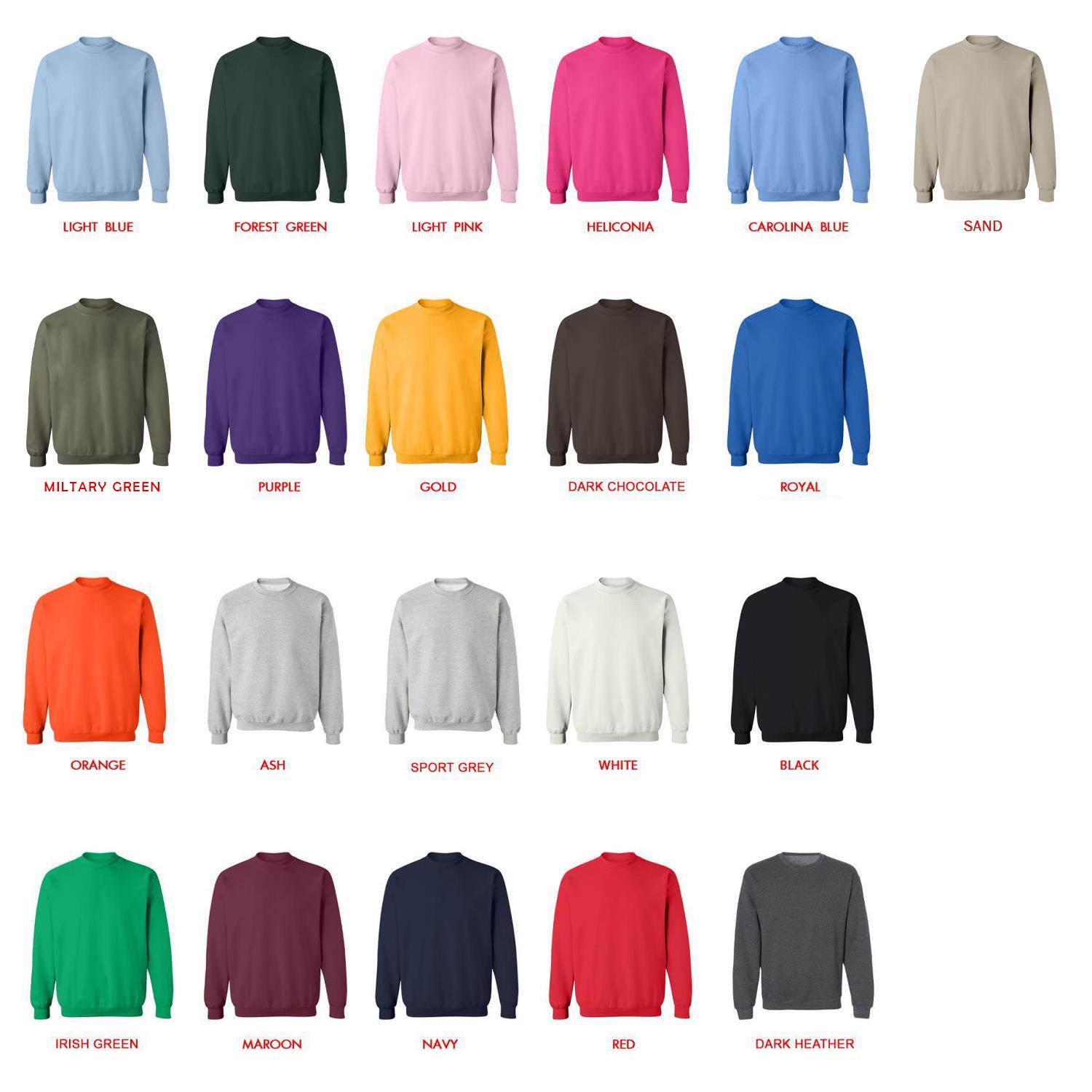 sweatshirt color chart - Juice Wrld UK Shop