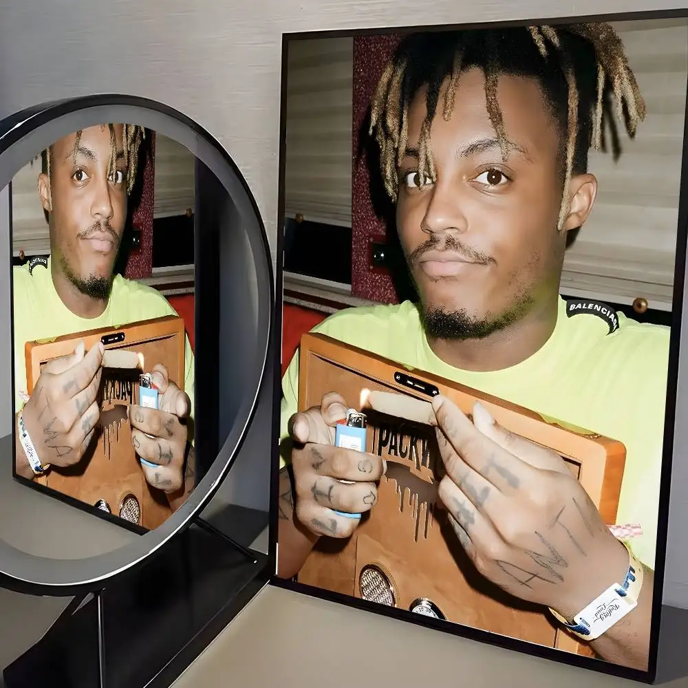 Juice WRLD Neon Heart Stylish Wall Art