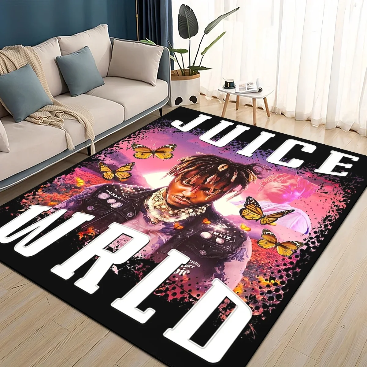 Juice WRLD Neon Dreams Vibrant Rug