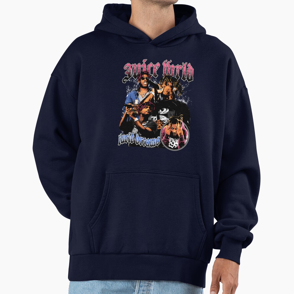 Juice Wrld Rap Vintage 90s Hoodie - Image 5