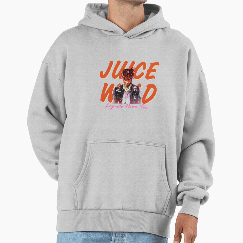 Juice Wrld Orange Hoodie - Image 4