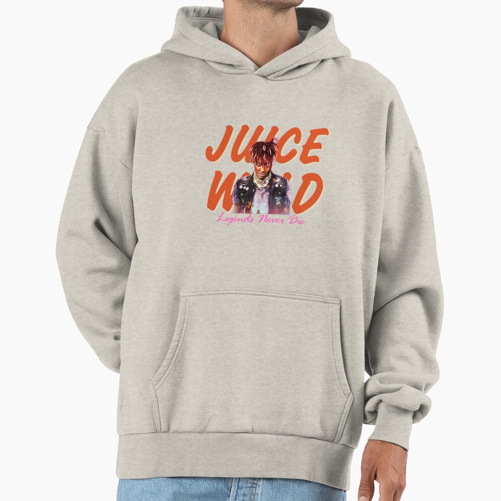 Juice Wrld Orange Hoodie - Image 3