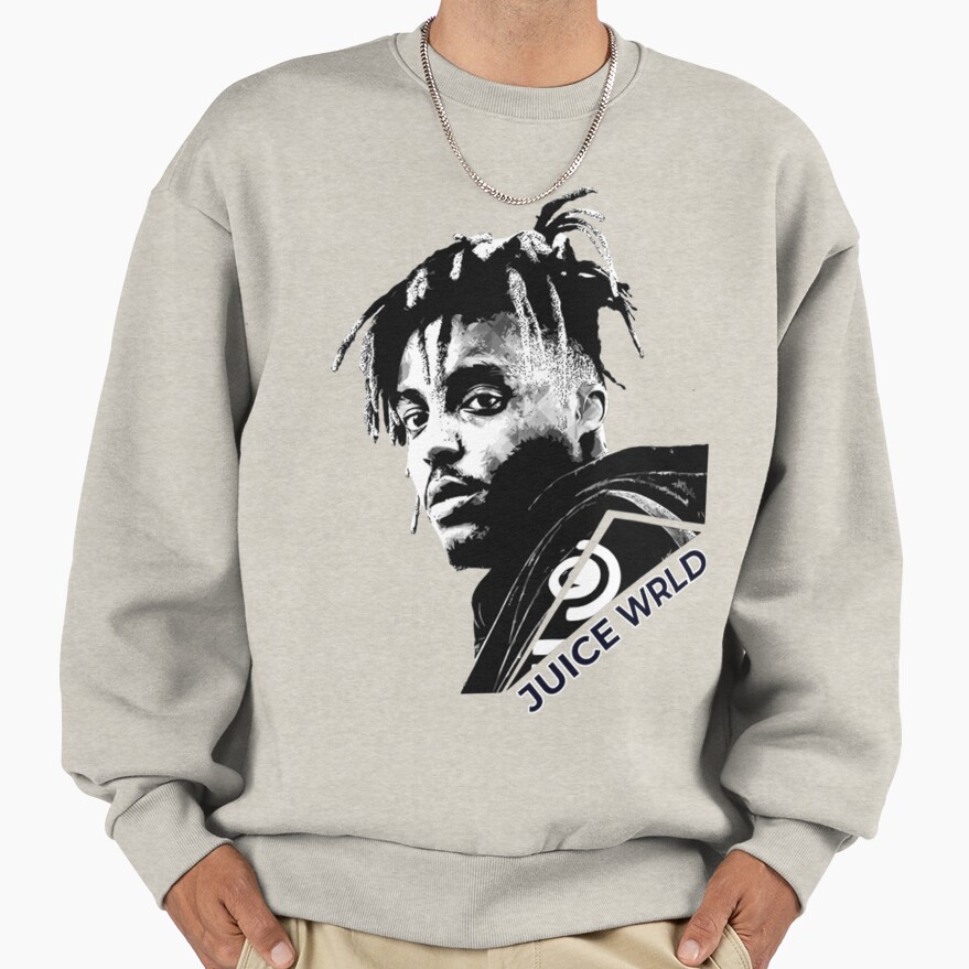 Juice Wrld Face Cool Sweatshirt - Image 3