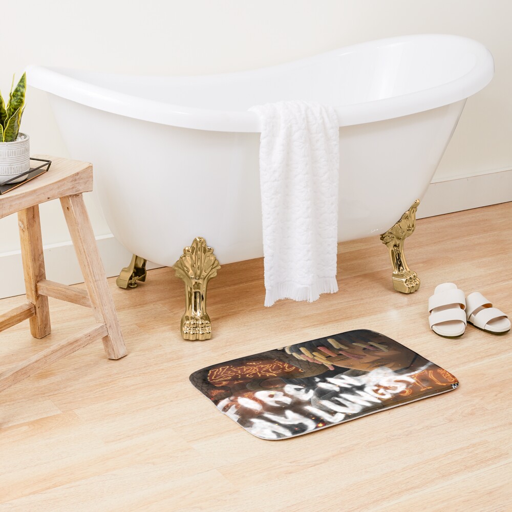 Fire In My Lungs Bath Mat - Image 2