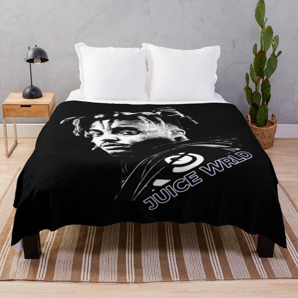 Juice Wrld Face Cool Throw Blanket