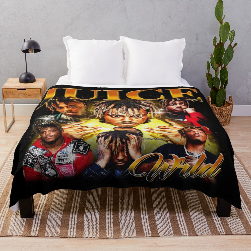 Juice Wrld Vintage Juice Wrld Legends Never Die Throw Blanket