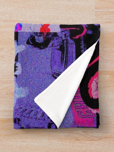 Alternative view of Purple Memory Throw Blanket