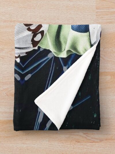 Alternative view of Saw Finger Throw Blanket