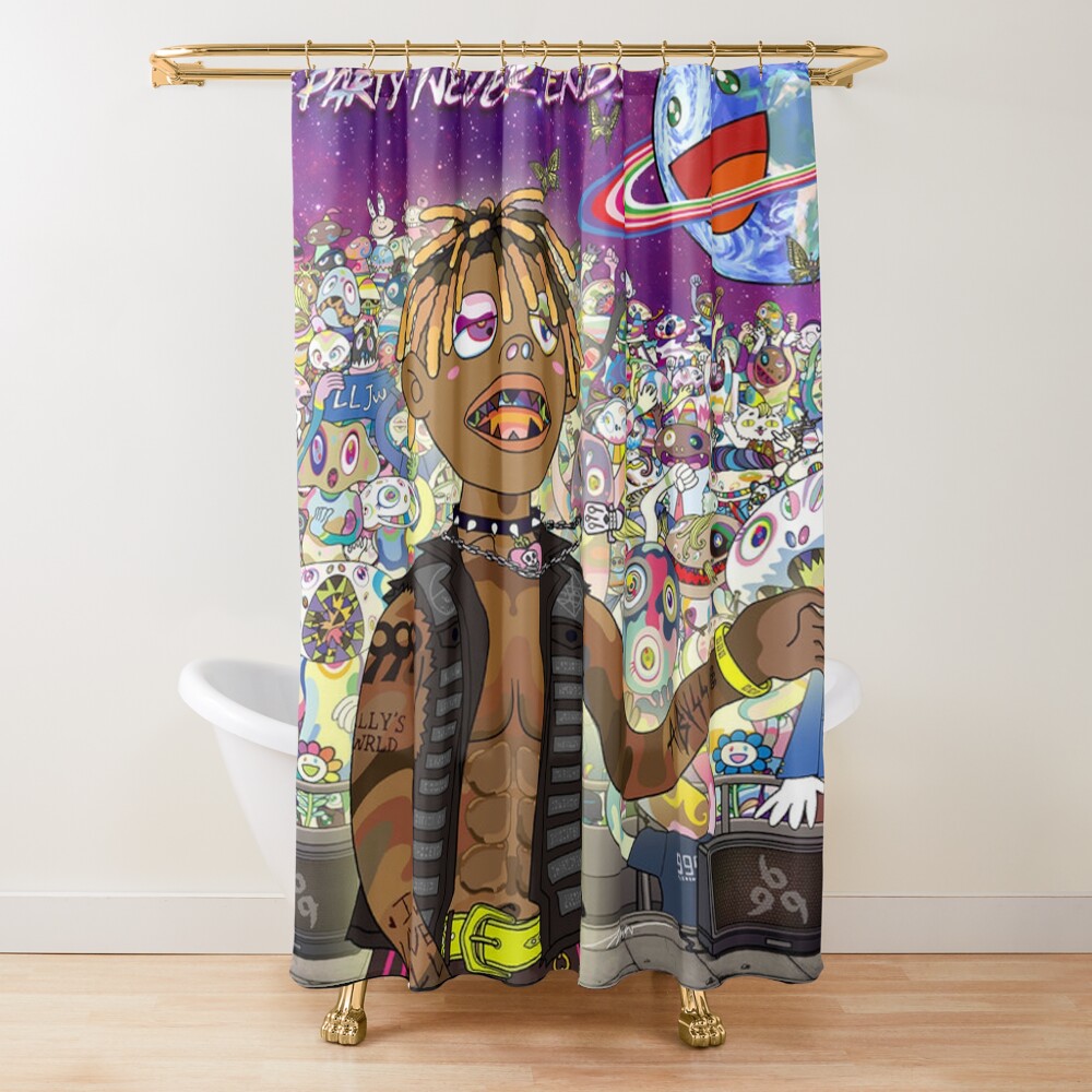 The Party Never Ends Shower Curtain
