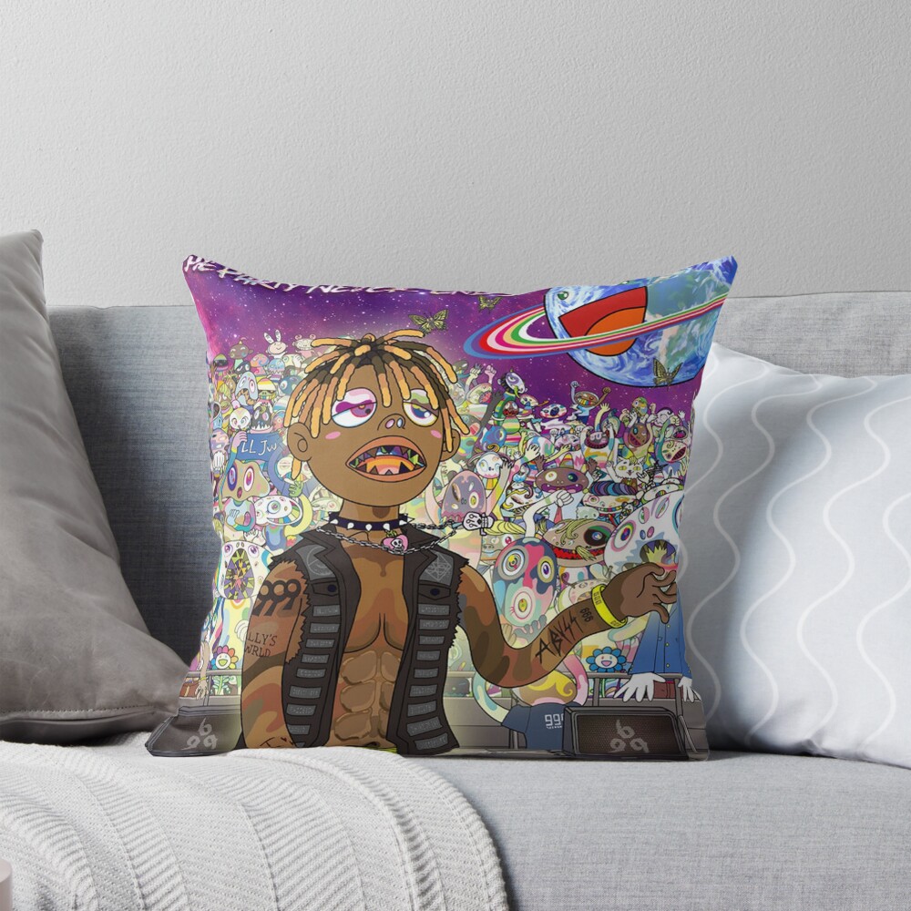 The Party Never Ends Throw Pillow