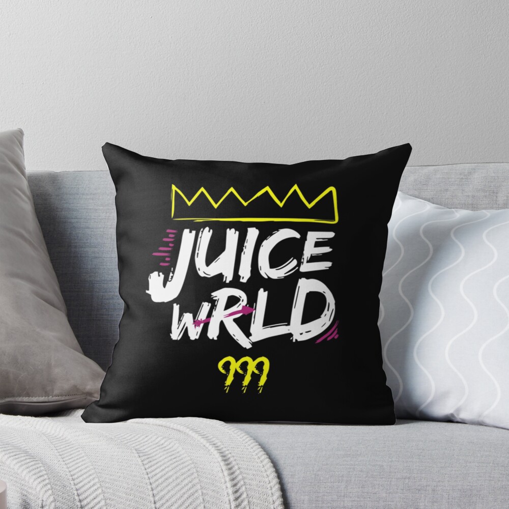 Juice Wrld Logo Throw Pillow